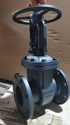 Cast Iron Flanged Gate Valve with ≤120℃ Operating Temperature, ASME B16.10 Dimensions, and 150 - 300 PSI Pressure Rating